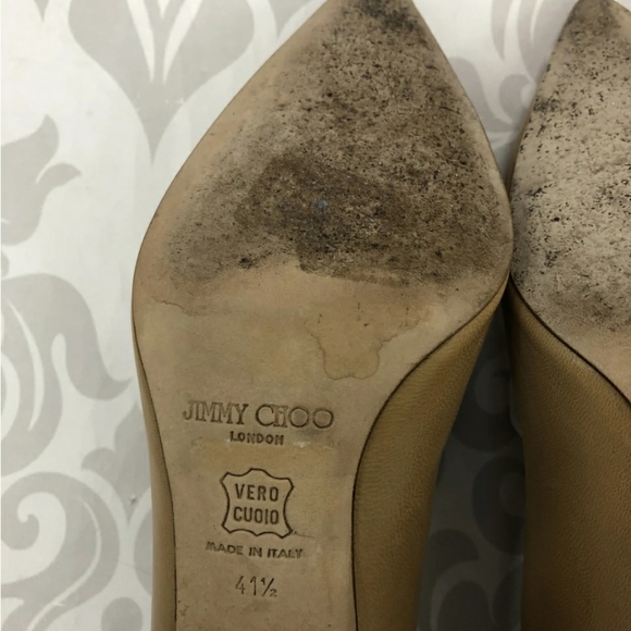 Jimmy Choo Beige Heels 11.5 / 41.5 - Picture 7 of 8